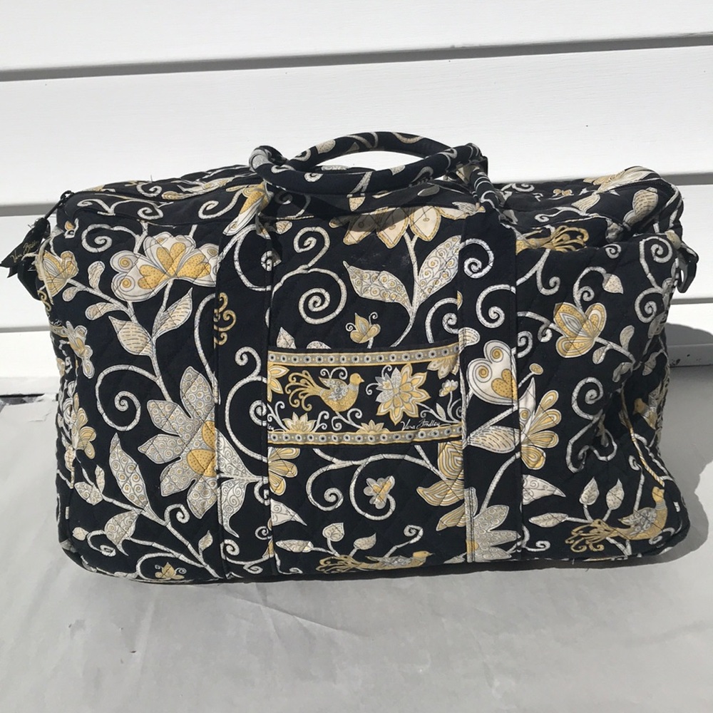Vera Bradley Yellow Bird Duffel Bag